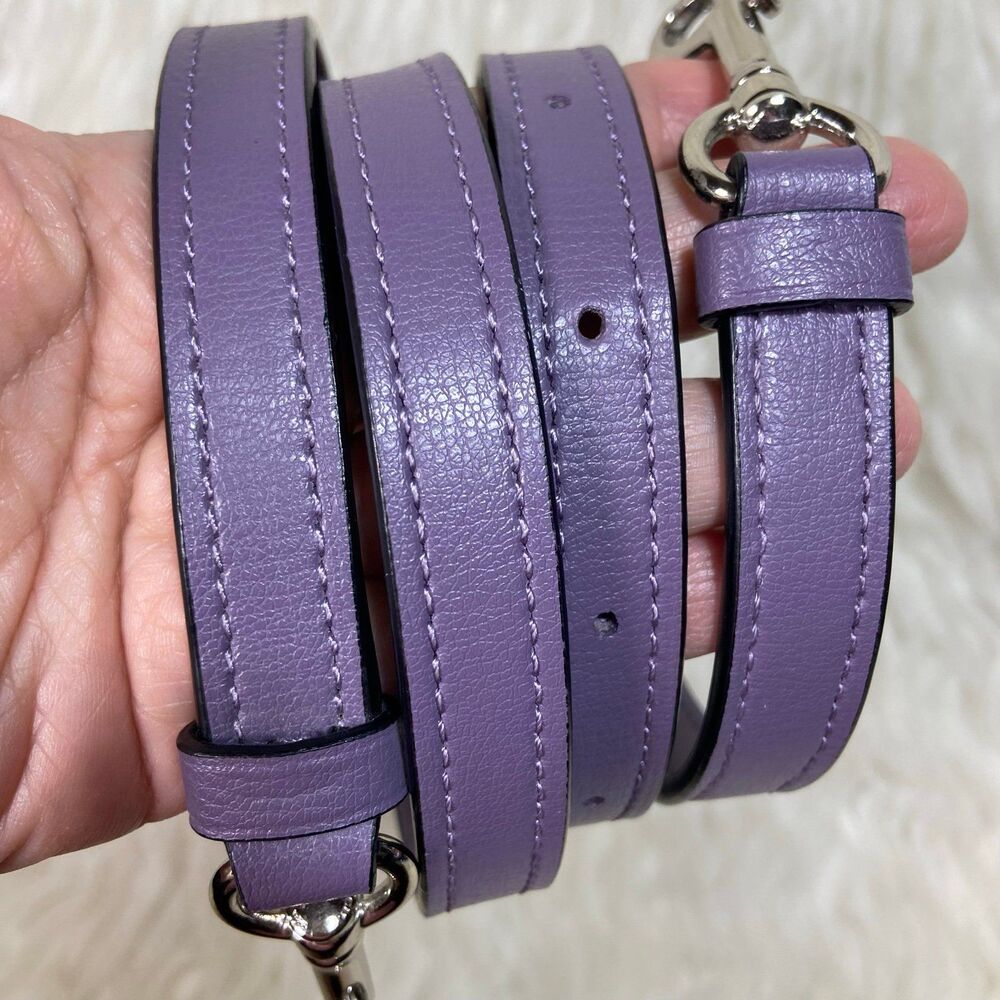 Purple Coach Replacement Strap with Sliver Hardware